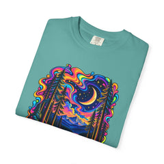 Mystical Psychedelic Moonlit Forest T-Shirt