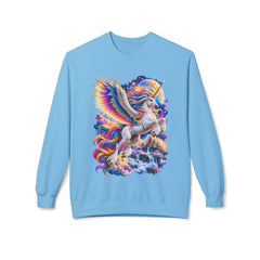 Whimsical Rainbow Winged Unicorn Sweatshirt