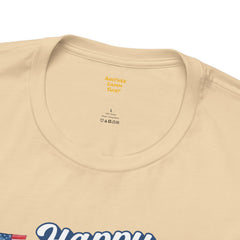 Happy 4th Of July Burger and Mug Graphic, Unisex Jersey Short Sleeve Tee