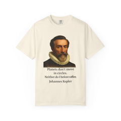 Kepler Coffee Quote T-Shirt — Astronomy Nerd Vintage Portrait Tee