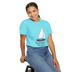 Hempstead Bay Sailing Club Graphic T-Shirt — "Real Sailors Fly Scots" Nautical Tee