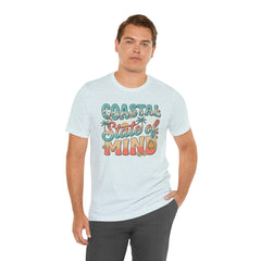 Coastal State of Mind Tee — Retro Beach Graphic T-Shirt