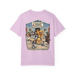 Lauren McGowan Front Logo Back Graphic Baldwin Harbor Animal Hospital "Who Let the Dogs Out?" Tee