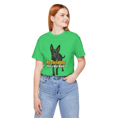 My Therapist Has A Wet Nose Personalized with your dog(s) image T-Shirt