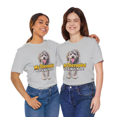 My Therapist Has A Wet Nose Personalized with your dog(s) image T-Shirt