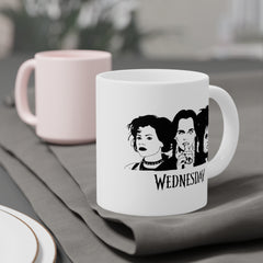 Wednesday Addams - Ceramic Mugs (11oz\15oz\20oz) | Pop Culture | Addams Family | Fan Gift | Gift For Her | Gothic Style Mug | Creepy Comedy