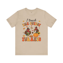 I Teach The Cutest Turkeys Teacher Appreciation T-Shirt