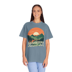 Shenandoah National Park Graphic, Comfort Colors Soft Relaxed Fit Unisex Garment-Dyed T-shirt