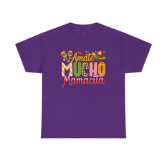Amate Mucho Mamacita T-Shirt - Vibrant Cultural Love Unisex Heavy Cotton Tee