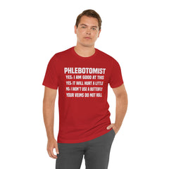 Phlebotomist Humor Tee, Funny Medical Shirt, Nurse Gift, Blood Tech Wear, Cute Phlebotomy Humor, Healthcare Apparel