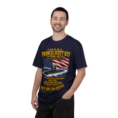 USS Francis Scott Key SSBN-657 Submarine T-Shirt – Forty One for Freedom, American Flag Patriotic Tee