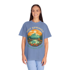 Hot Springs National Park Graphic, Comfort Colors Soft Relaxed Fit Unisex Garment-Dyed T-shirt