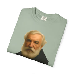 Alexander Graham Bell Quote T-Shirt — "I invented the phone. And somehow people still don't pick up."