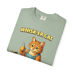 Whisker Cat Baking T-Shirt — Cute Cat Chef Graphic Tee
