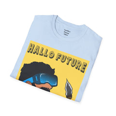 Hallo Future Pop Art Guy Unisex Softstyle T-Shirt