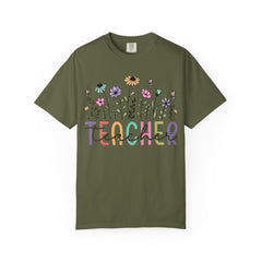 Floral Teacher Appreciation T-Shirt - Comfort Colors Soft