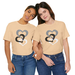 Triple Heart Design Tee