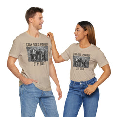 The Outsiders Shirt, Front and Back Images, Greasers Characters Shirt, Unisex Jersey Short Sleeve Tee