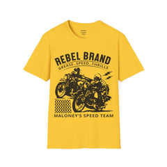 Rebel Brand Motorcycle Race Team Unisex Softstyle T-Shirt