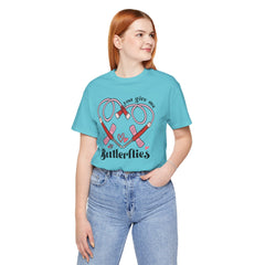 Phlebotomist Heart Butterflies Tee