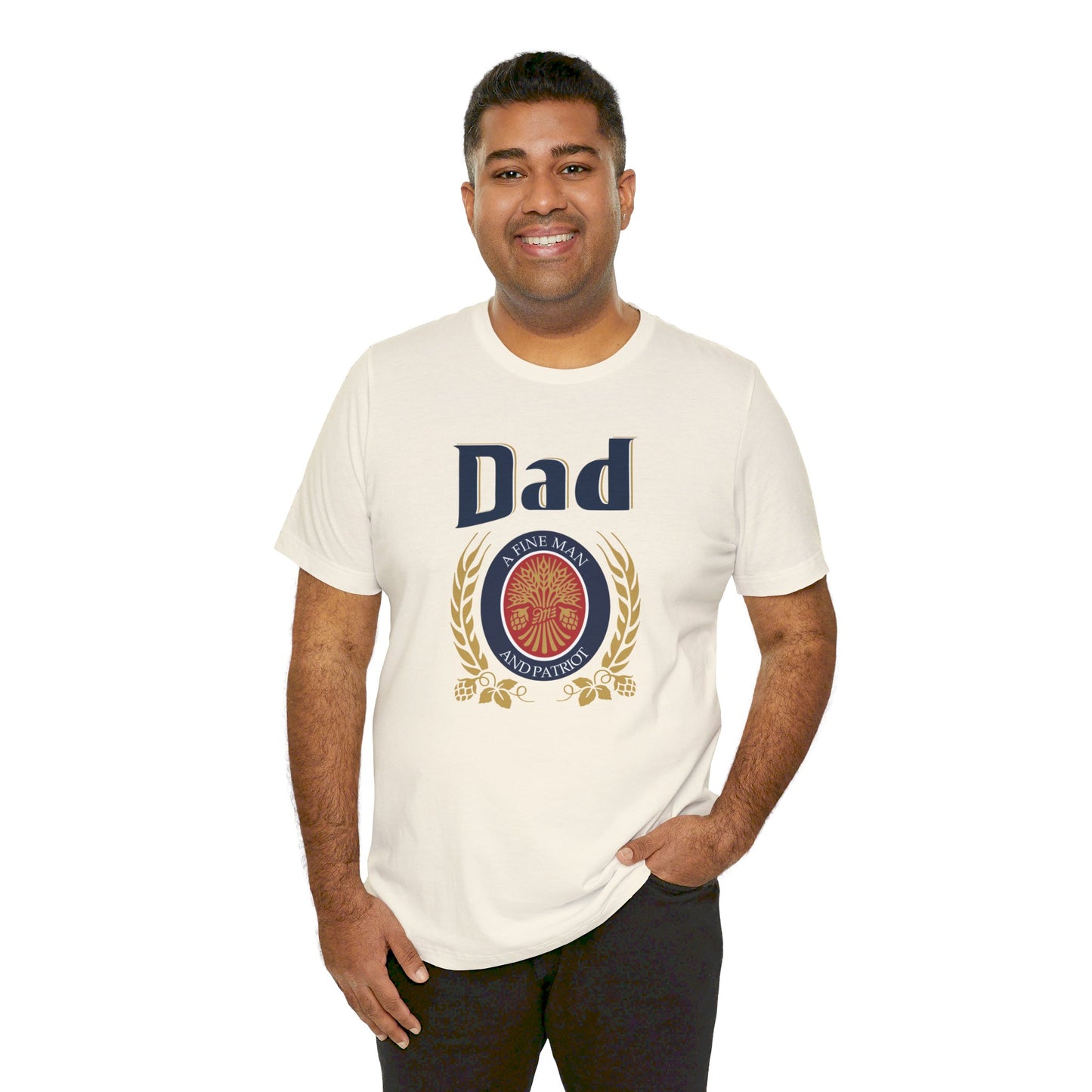 DAD A Fine man and Patriot, Unisex Softstyle T-Shirt