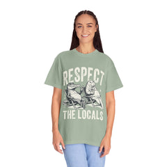 Alligator and Manatee Respect the Locals T-Shirt — Vintage Beach Vibes Graphic Tee