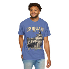 USS Holland SS-1 Submarine Vintage Graphic T-Shirt — Navy History Tee