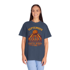 Earth, Wind & Fire Inspired Unisex T-Shirt, September Celebration Tee, Music Lover Gift, Vintage Style Top, Concert Shirt