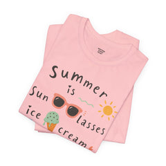 Summer Is — Graphic Tee (Sunglasses, Ice Cream & Sandals)