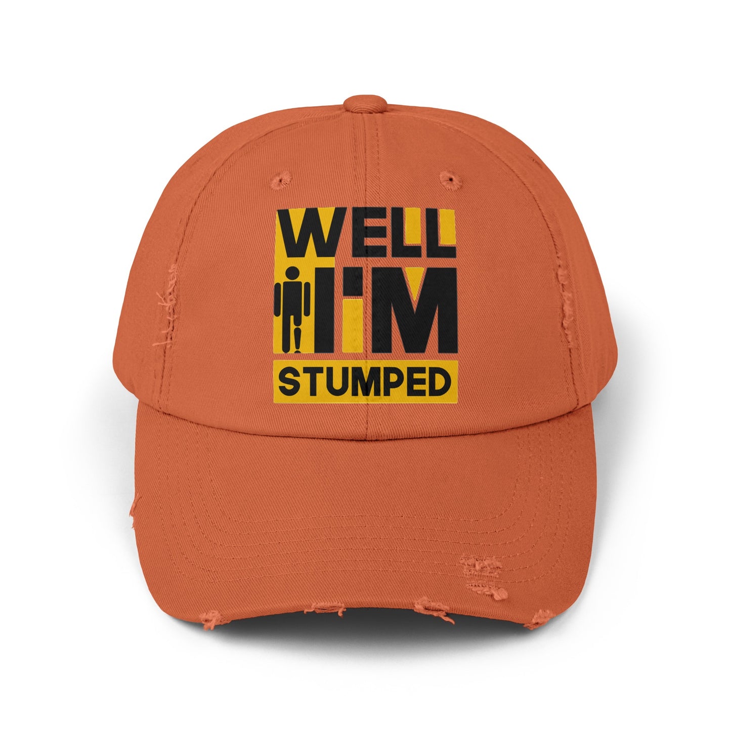 Amputee humor cap, Well I'm Stumped, retro distressed unisex hat, funny amputee cap, limb loss awareness gift, recovery encouragement gift