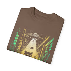 Raccoon UFO Funny Comfort Colors Graphic T-Shirt