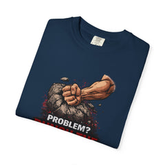 Problem? Punch the Boulder T-Shirt — Funny Raccoon City Gym / Motivational Workout Tee