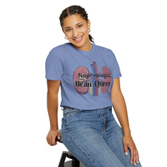 Nephrologist Bean Queen, Graphic Unisex Garment-Dyed T-shirt