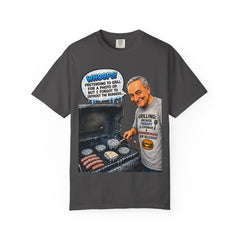 Grill Master Grandpa Funny BBQ T-Shirt — "Whoops! Pretending to Grill for a Photo" Graphic Tee