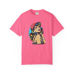 Pop Art Pinup Girl Comfort Colors T-Shirt