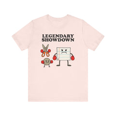 Legendary Showdown Rock Paper Scissors Funny Graphic Tee