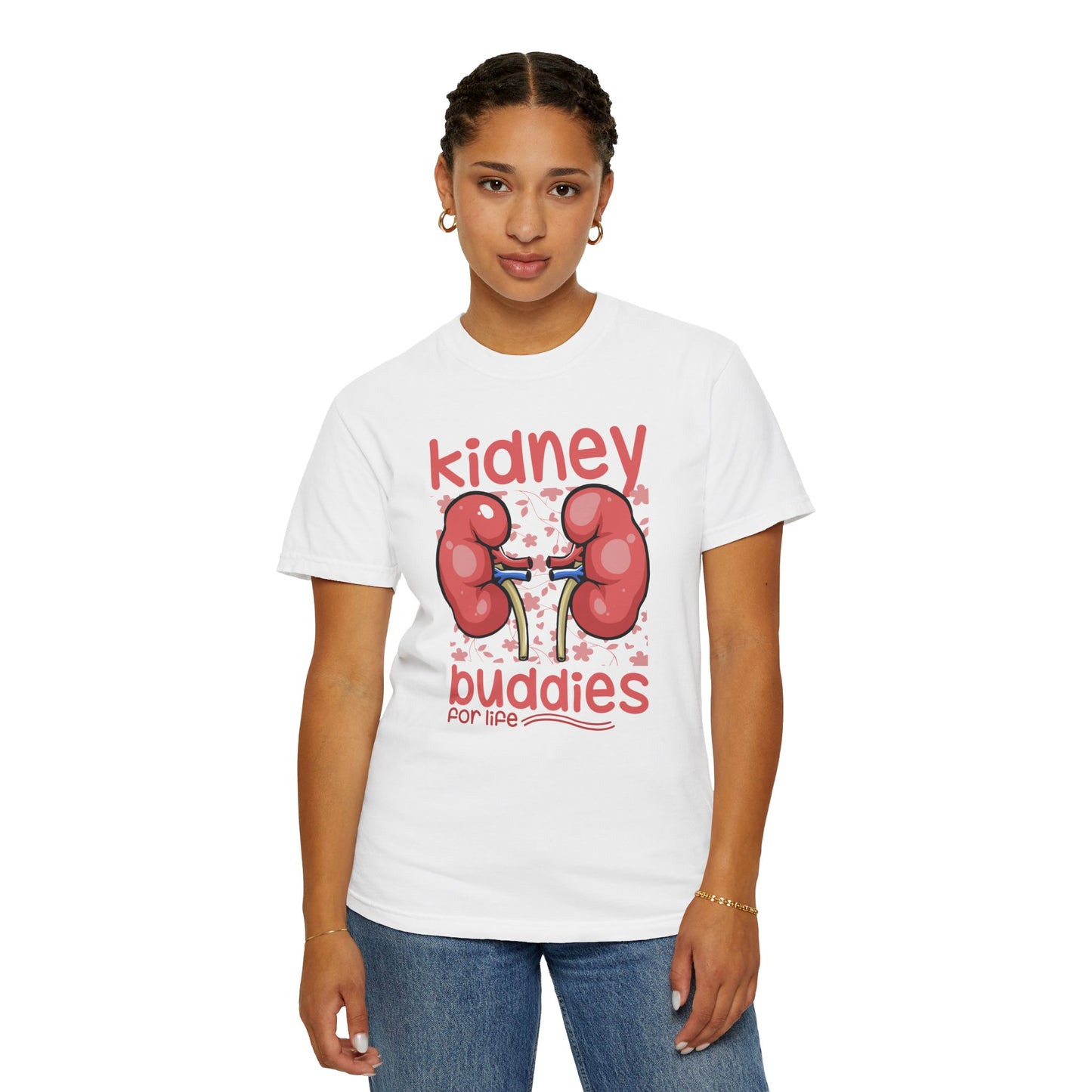 Kidney Buddies For Life, Graphic Unisex Garment-Dyed T-shirt