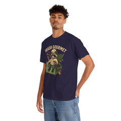 Trash Gourmet Unisex Heavy Cotton Tee, Funny Graphic T-Shirt, Quirky Casual Wear, Unique Gift for Food Lovers, Eco-Friendly Apparel