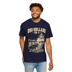 USS Holland SS-1 Submarine Vintage Graphic T-Shirt — Navy History Tee