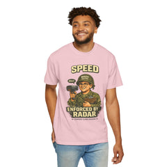 Speed Enforced By Radar T-Shirt — MASH 4077 Retro Traffic Cop Graphic Tee