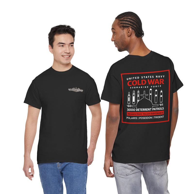 SLBM 3000 Deterrent Patrols  Tee — Trident Polaris Poseidon Cold War Submarine Tribute