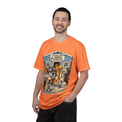 Pitbull Added "Who Let the Dogs Out?" Baldwin Harbor Animal Hospital Cute Vet Clinic T Shirt