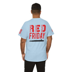 SUBMARINER RED Friday T Shirt with Fouled Anchor, American Flag, FBM / Boomer Silhouette. Remember Everyone Deployed, Dolphins