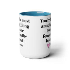 PERSONALIZED LOVE 15oz Accent  Mug