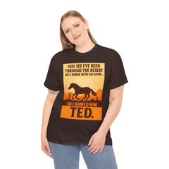 Desert Adventure Tee, Funny Horse Song T-Shirt, Gift for Horse Lovers, Unisex Cotton Tee for All Occasions, Unique Quote Shirt