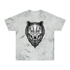 Spirit Wolf Unisex Color Blast T-Shirt / animal print t-shirt, wild life lover gift, spirit animal tee, wolf graphic tee, nature lover gift