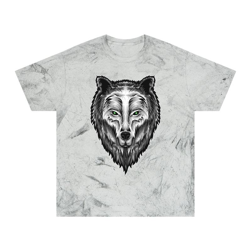Spirit Wolf Unisex Color Blast T-Shirt / animal print t-shirt, wild life lover gift, spirit animal tee, wolf graphic tee, nature lover gift