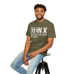 GEN X FUNNY graphic, Raised on Hose Water and Neglect, Retro Comfort Colors 1717, unisex garment-dyed t-shirt, gift for him, gift for her, Birthday gift tee, Vintage Style graphic tee, Fathers Day Shirt