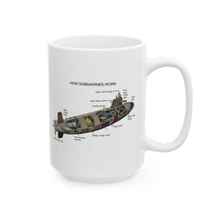 Submarine Magic Ceramic Mug - Fun Nautical Design for Coffee Lovers