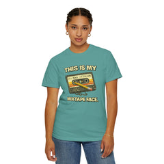 Mixtape Face T-Shirt — Retro Cassette Music Graphic Tee